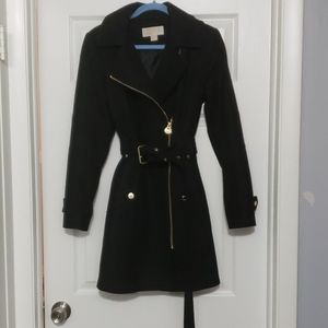 Michael Kors Hooded (removable) Wool Coat